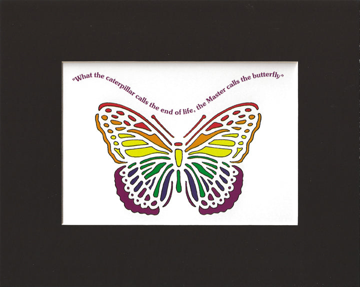 Rainbow Butterfly Print