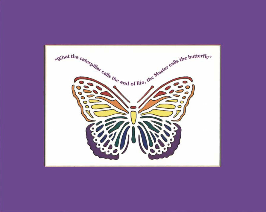 Rainbow Butterfly Print