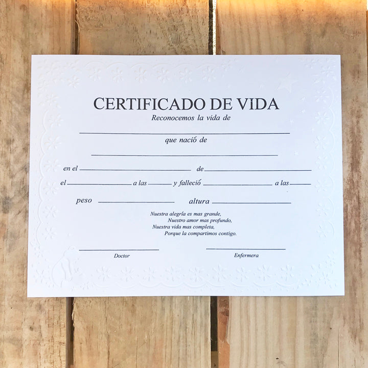 Certificado de Vida