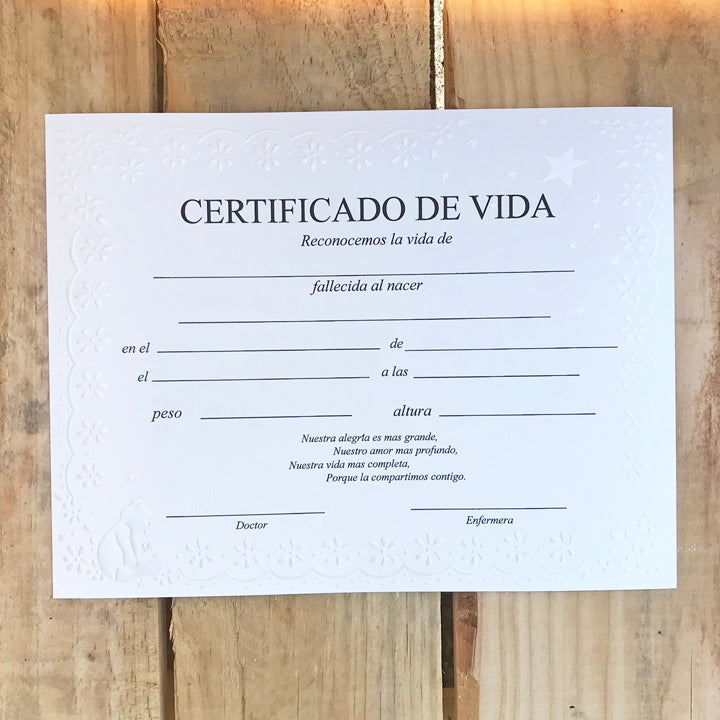 Certificado de Vida