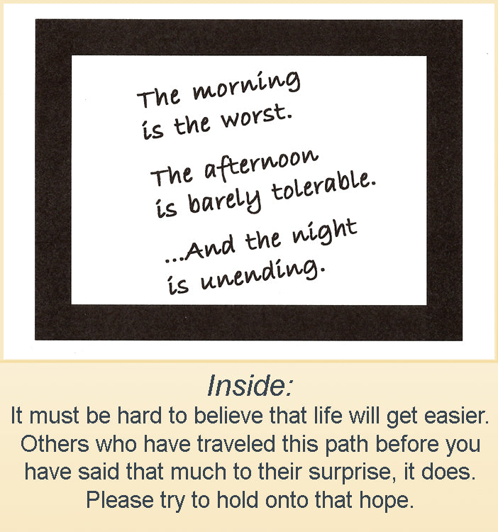 The morning is the worst