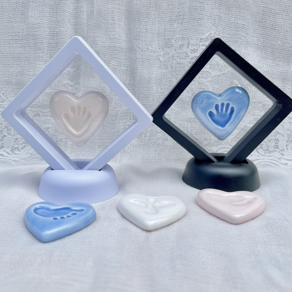 Heart Prints in display frames