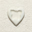 White ceramic heart with butterfly print