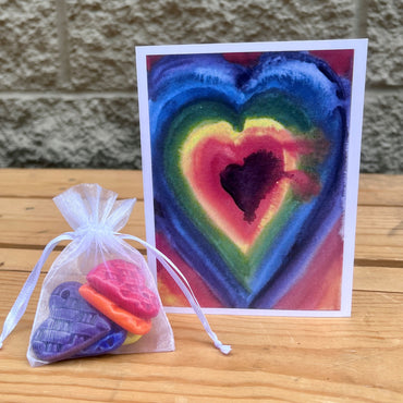 Watercolor Heart Card