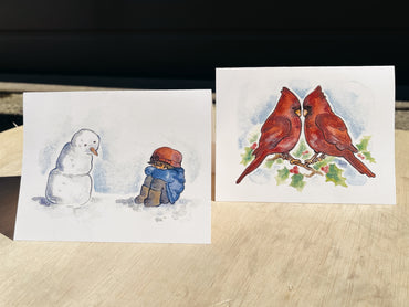 Watercolor Holiday Cards