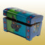 Butterfly Chest Urn (Blue)