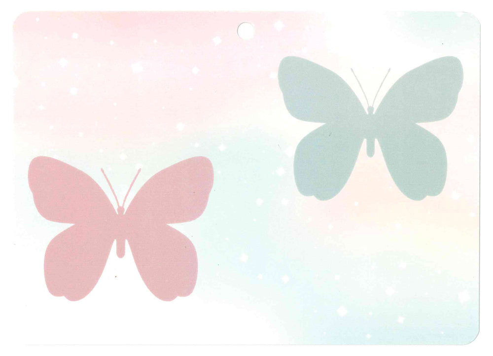 Door Card - Pastel Butterfly