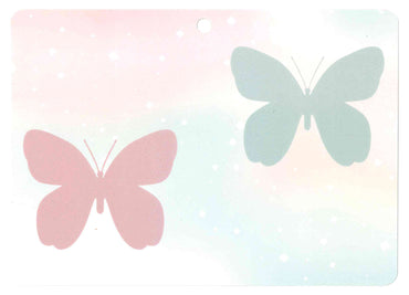 Door Card - Pastel Butterfly