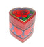 Heart and Rose Wooden Urn